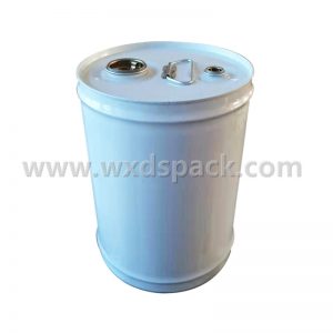 Seau en métal rond de 5 gallons pour produits chimiques liquides